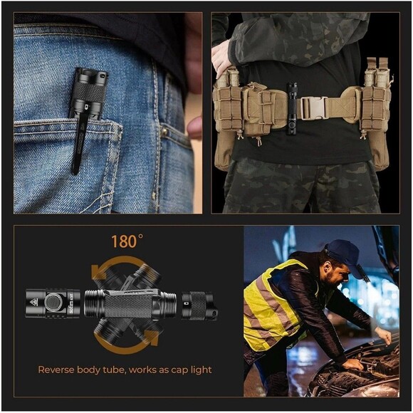 Sofirn SC31T USB Rechargeable Flashlight 2000 Lumens 6500K LED Camping Hiking - Picture 6 of 14